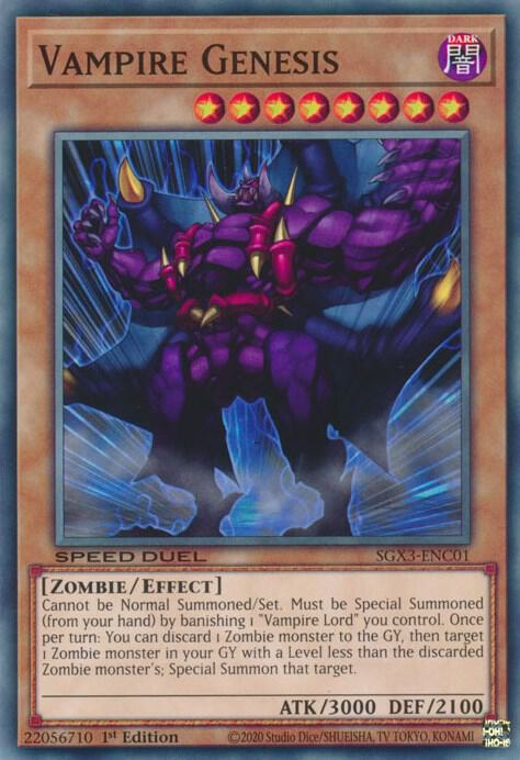 Vampire Genesis (SGX3-ENC01) (SGX3)