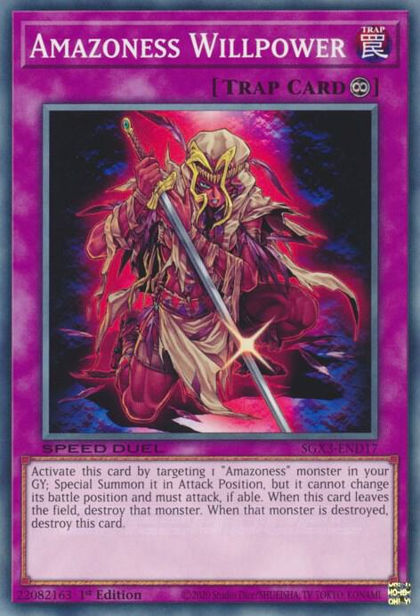 Amazoness Willpower (SGX3-END17) (SGX3)
