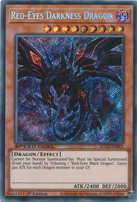 Red-Eyes Darkness Dragon (Secret Rare) (SGX3-ENB01) (SGX3)