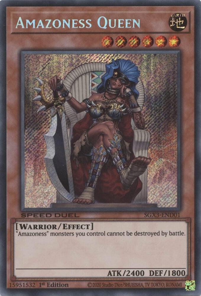 Amazoness Queen (Secret Rare) (SGX3-END01) (SGX3)
