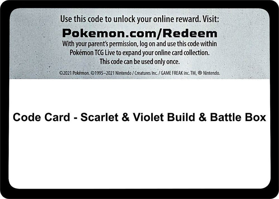 Code Card - Scarlet & Violet Build & Battle Box (SVI)