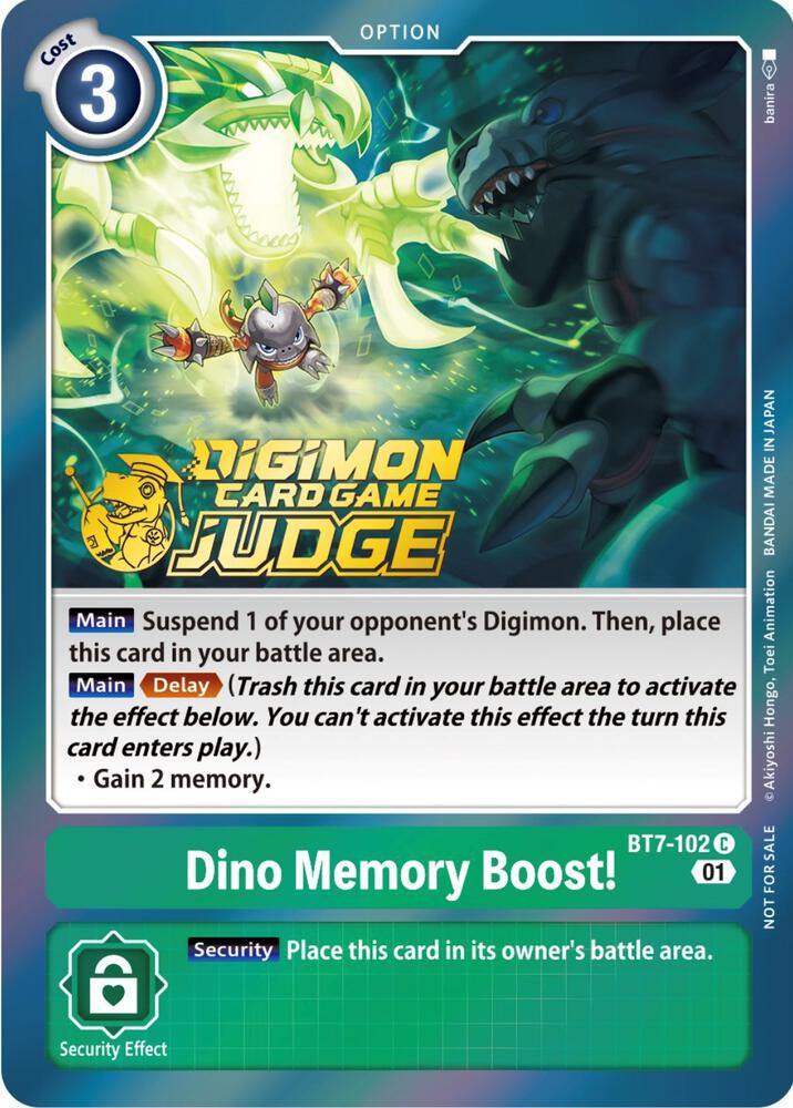 Dino Memory Boost! (Judge Pack 3) (BT7-102 C) (BT-07)
