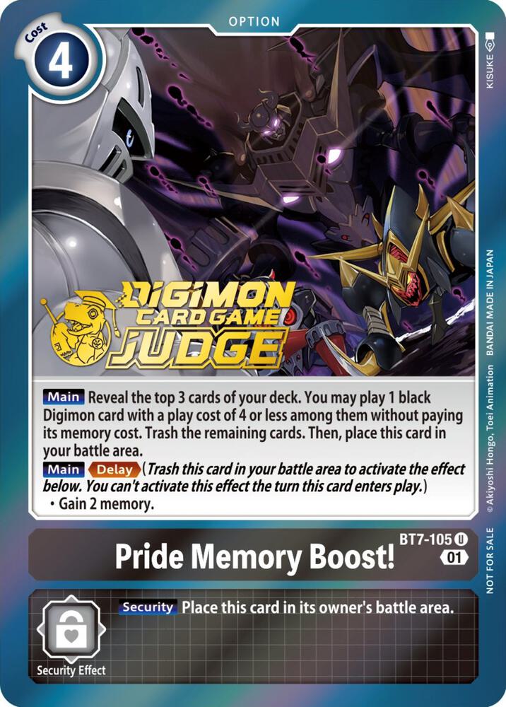 Pride Memory Boost! (Judge Pack 3) (BT7-105 U) (BT-07)