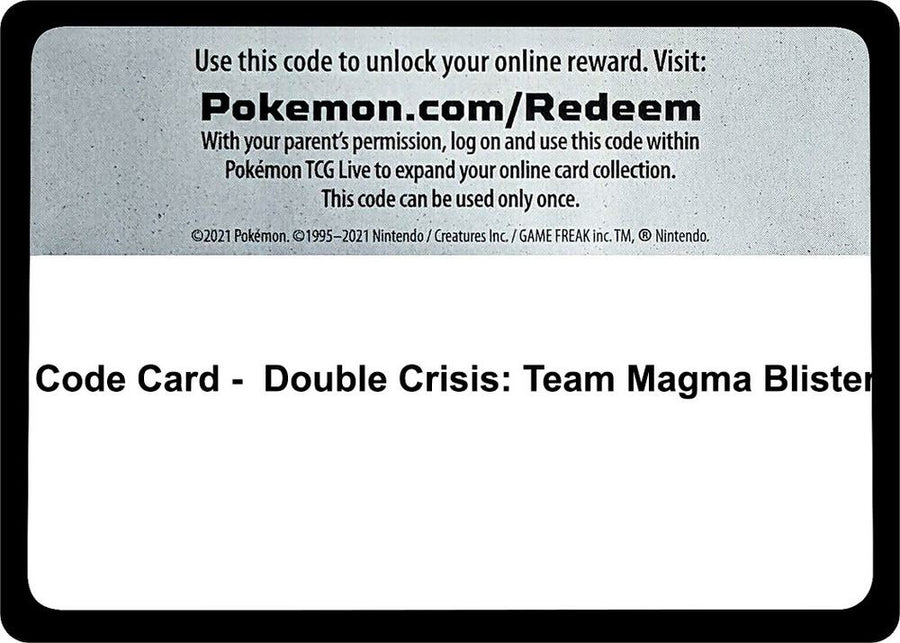 Code Card - Double Crisis: Team Magma Blister (DCR)
