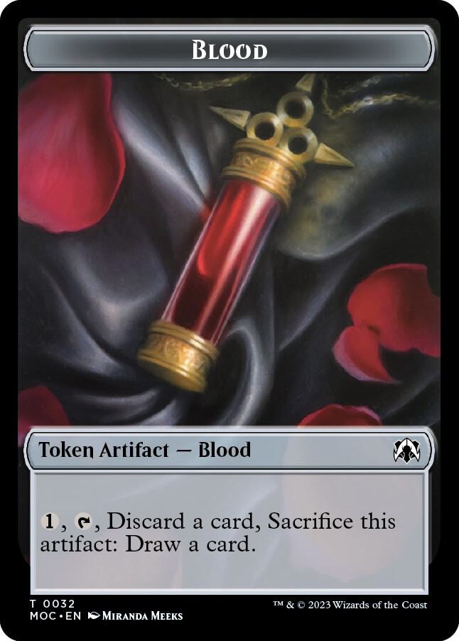 Blood // Shapeshifter Double-Sided Token (32 // 12) (MOC)