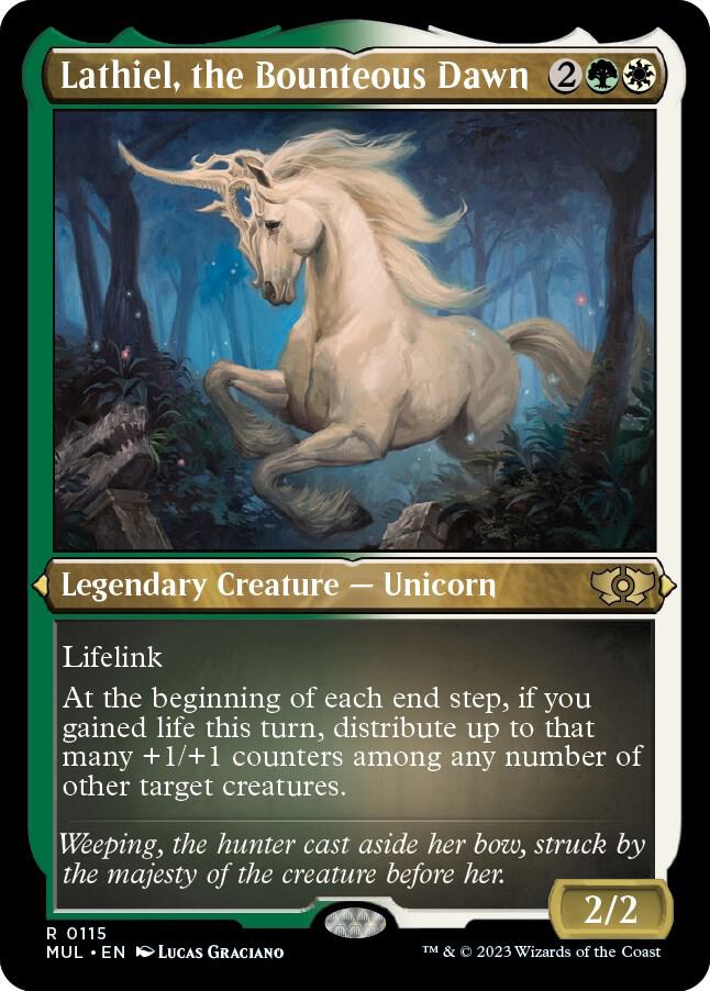 Lathiel, the Bounteous Dawn (Foil Etched) (115) (MUL)