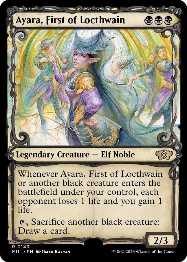 Ayara, First of Locthwain (Halo Foil) (143) (MUL)