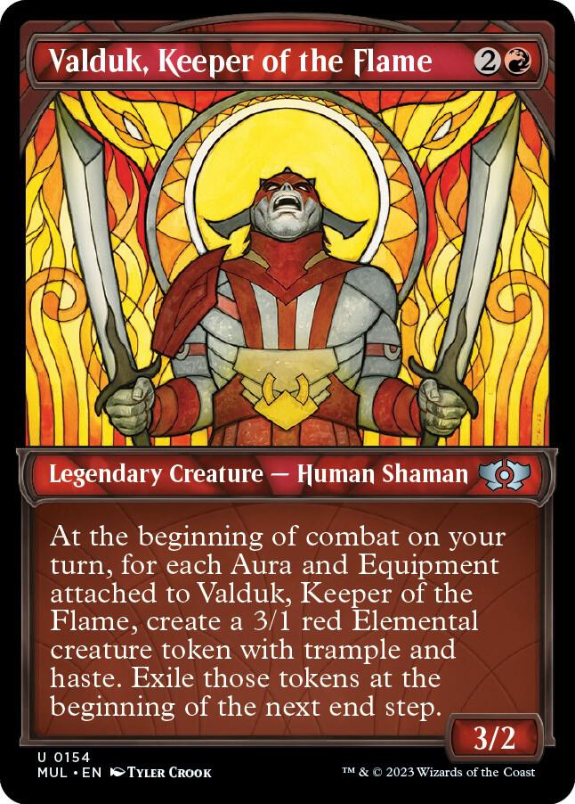 Valduk, Keeper of the Flame (Halo Foil) (154) (MUL)