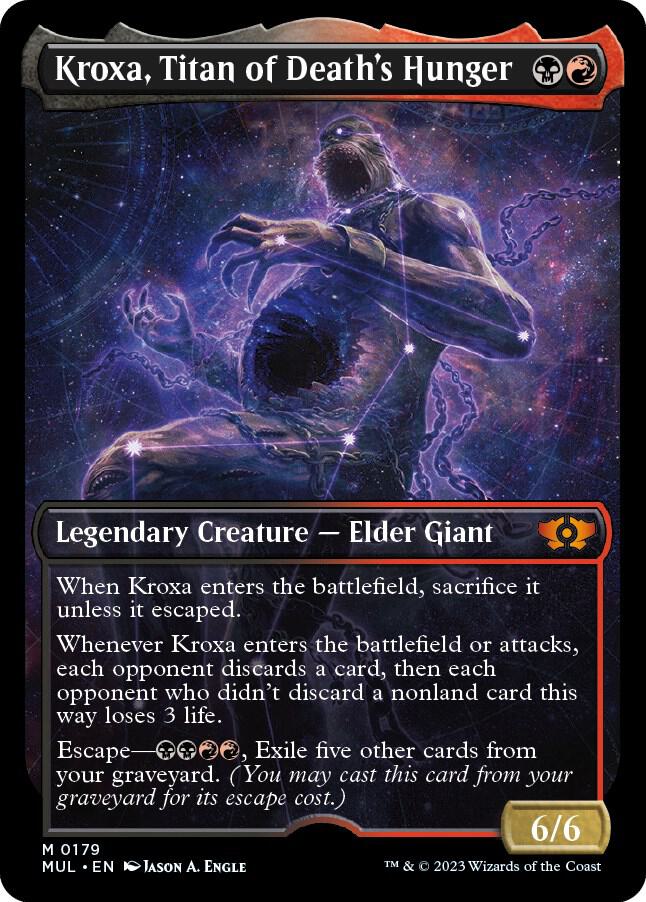 Kroxa, Titan of Death's Hunger (Halo Foil) (179) (MUL)