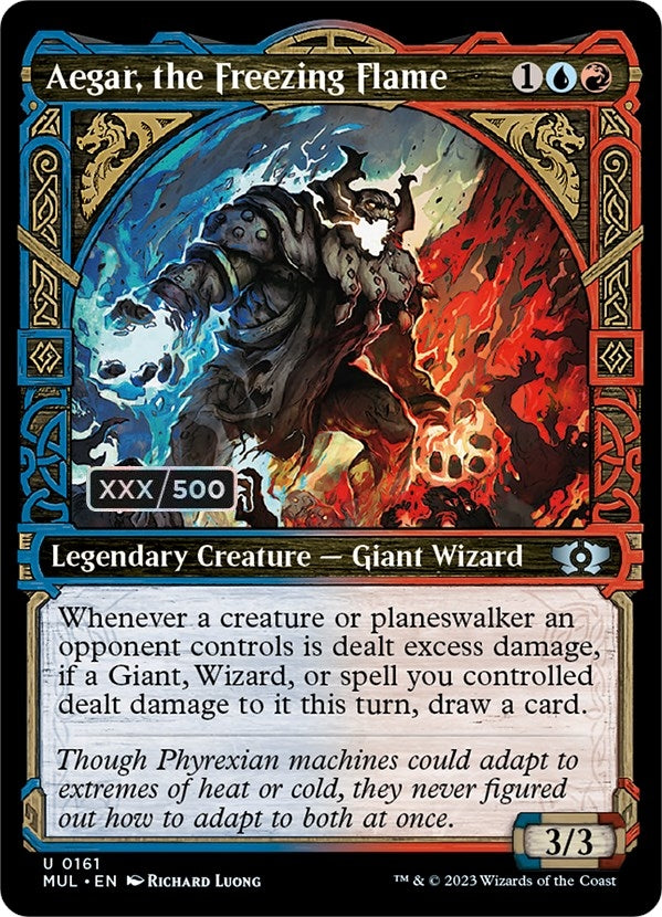 Image for Aegar, the Freezing Flame (Serial Numbered) (161) (MUL) - Magic: The Gathering