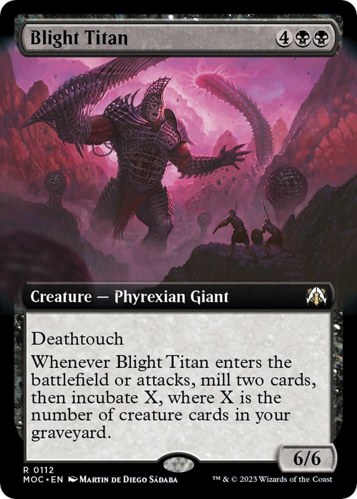 Blight Titan (Extended Art) (112) (MOC)
