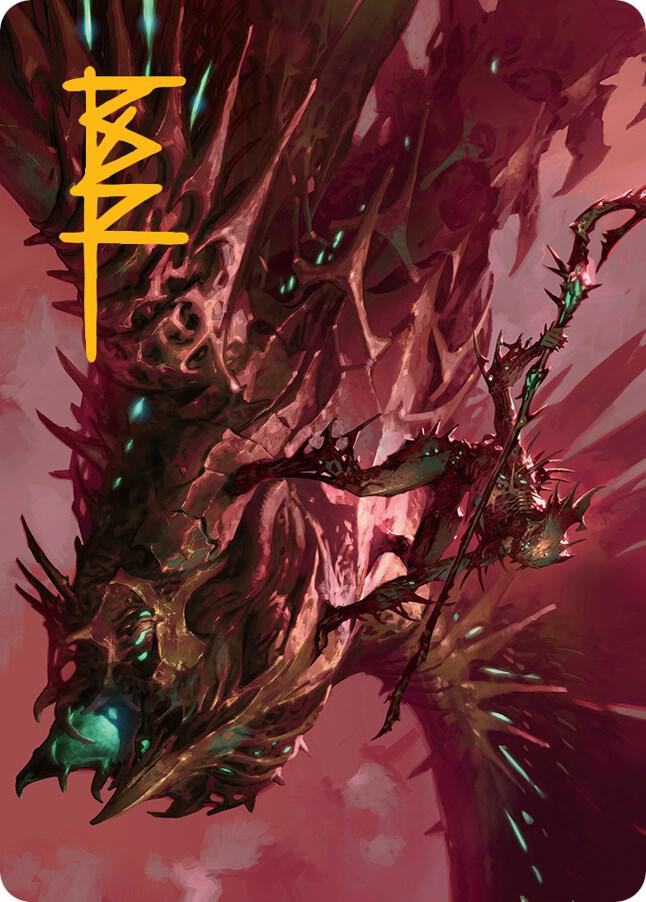 Skyclave Invader Art Card (Gold-Stamped Signature) (18) (ASMOM)