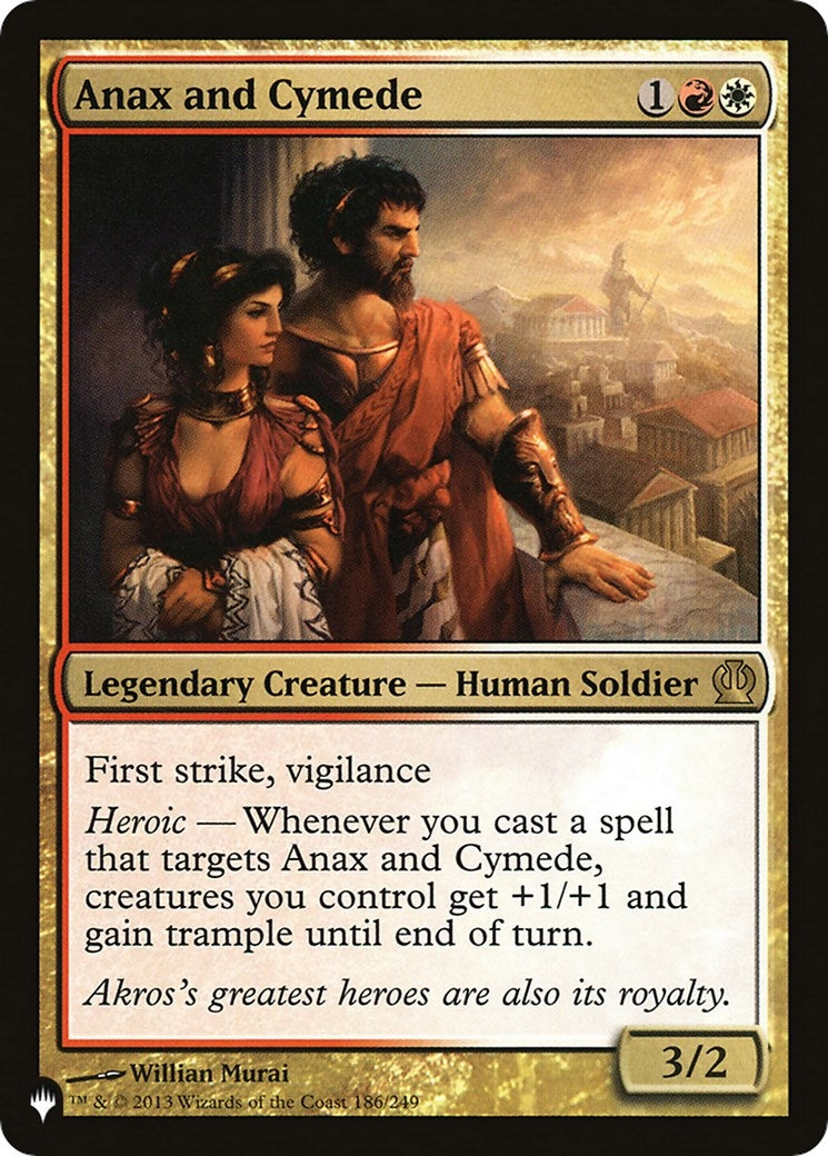 Image for Anax and Cymede (186/249) (LIST) - Magic: The Gathering
