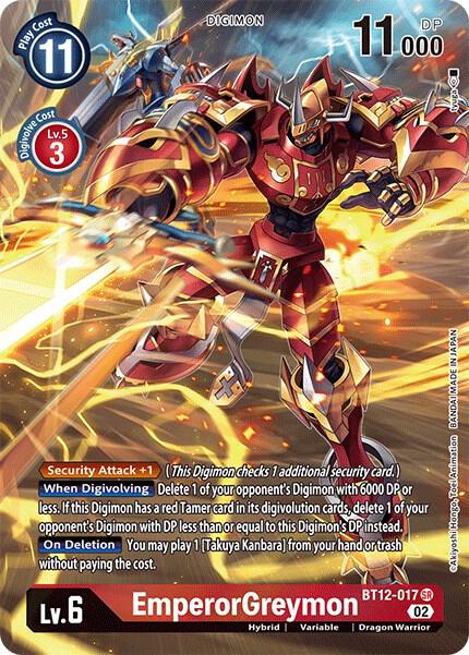 EmperorGreymon (Alternate Art) (BT12-017 SR) (BT-12)