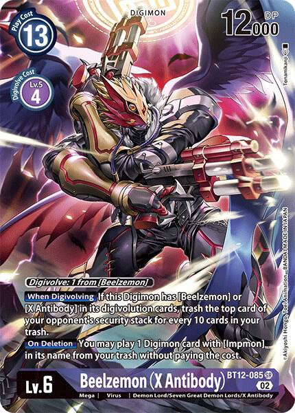 Beelzemon (X Antibody) (Alternate Art) (BT12-085 SR) (BT-12)