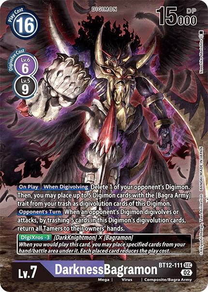DarknessBagramon (Alternate Art) (BT12-111 SEC) (BT-12)