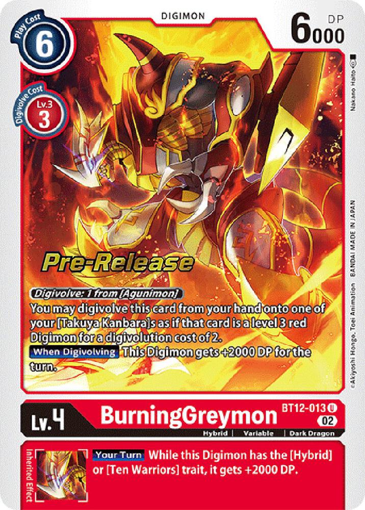 BurningGreymon (BT12-013 U) (BT-12_PR)