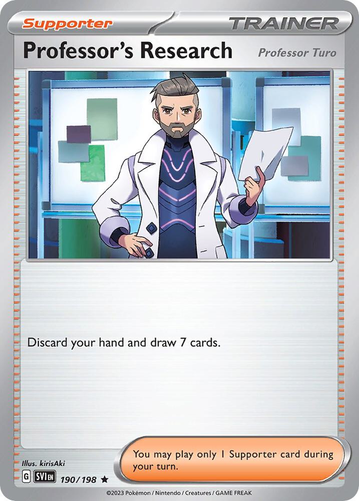 Professor's Research [Professor Turo] - 190/198 (Non-Holo) (190/198) (PR)