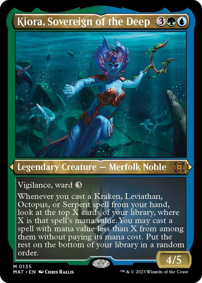 Kiora, Sovereign of the Deep (Foil Etched) (135) (MAT)