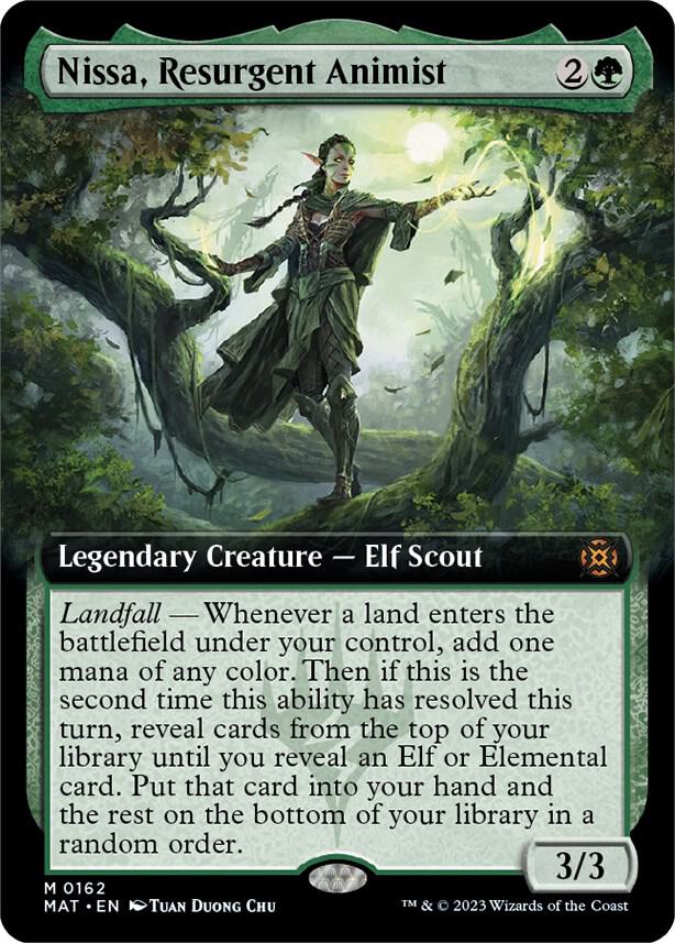 Nissa, Resurgent Animist (Extended Art) (162) (MAT)