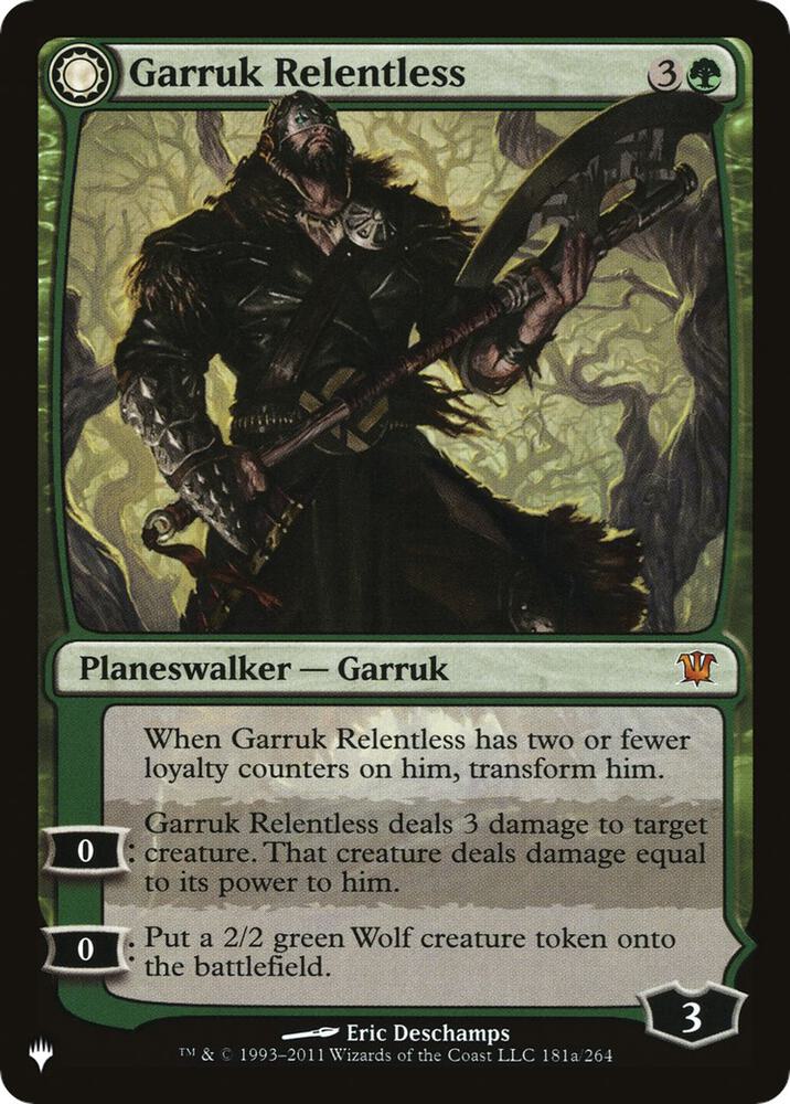 Garruk Relentless (181) (LIST)