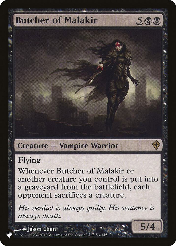 Butcher of Malakir (53) (LIST)