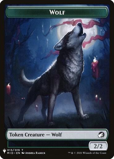 Wolf // Vampire Double-Sided Token (13 // 1) (LIST)