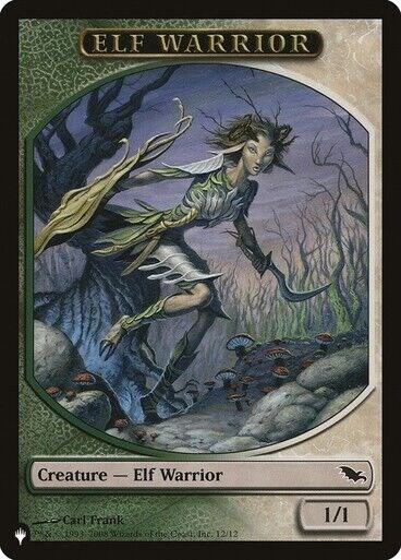 Elf Warrior // Emblem - Tibalt, Cosmic Impostor Double-sided Token (12 // 21) (LIST)