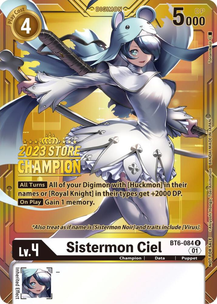 Sistermon Ciel (2023 Store Champion) (BT6-084 R) (BT-06)