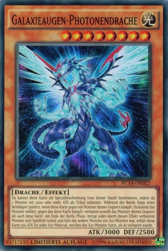 Galaxy-Eyes Photon Dragon (German) - "Galaxieaugen-Photonendrache" (AC14-DE022) (AC14)