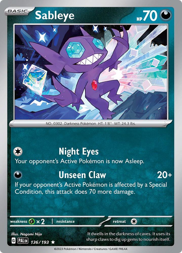 Sableye (136/193) (PAL)