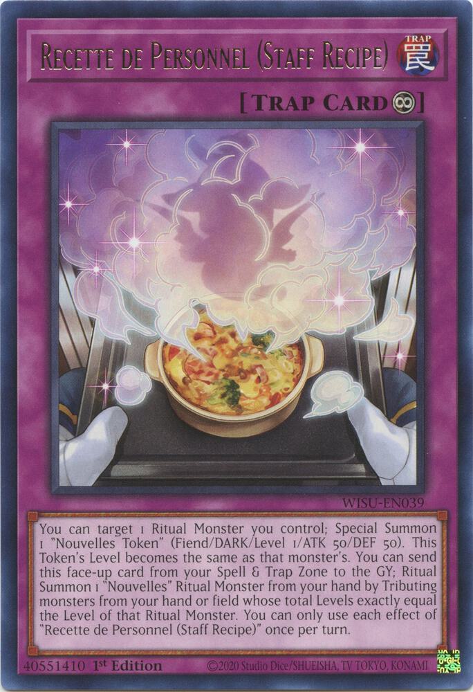 Recette de Personnel (Staff Recipe) (WISU-EN039) (WISU)
