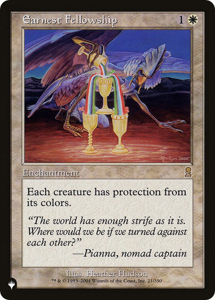 Earnest Fellowship (21/350) (LIST)