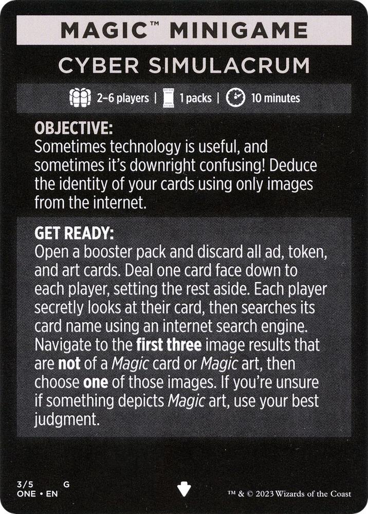 Magic Minigame: Cyber Simulacrum (3) (ONE)