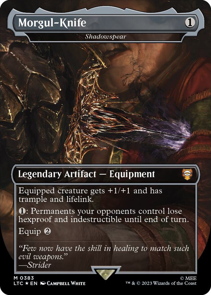 Morgul-Knife - Shadowspear (Borderless) (Surge Foil) (383) (LTC)