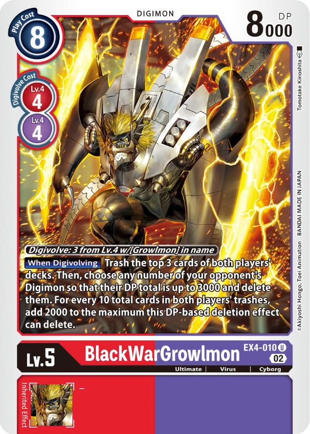 BlackWarGrowlmon (EX4-010 U) (EX-04)