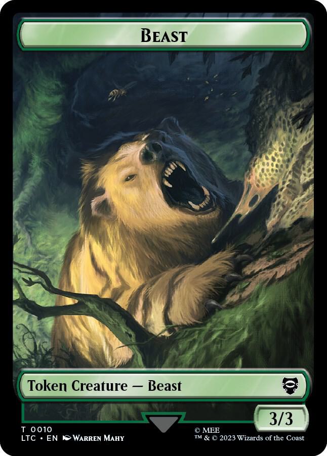 Beast // Treefolk Double-Sided Token (10 // 13) (LTC)