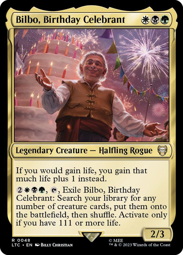 Bilbo, Birthday Celebrant (48) (LTC)
