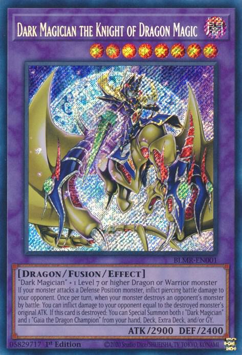Dark Magician the Knight of Dragon Magic (BLMR-EN001) (BLMR)