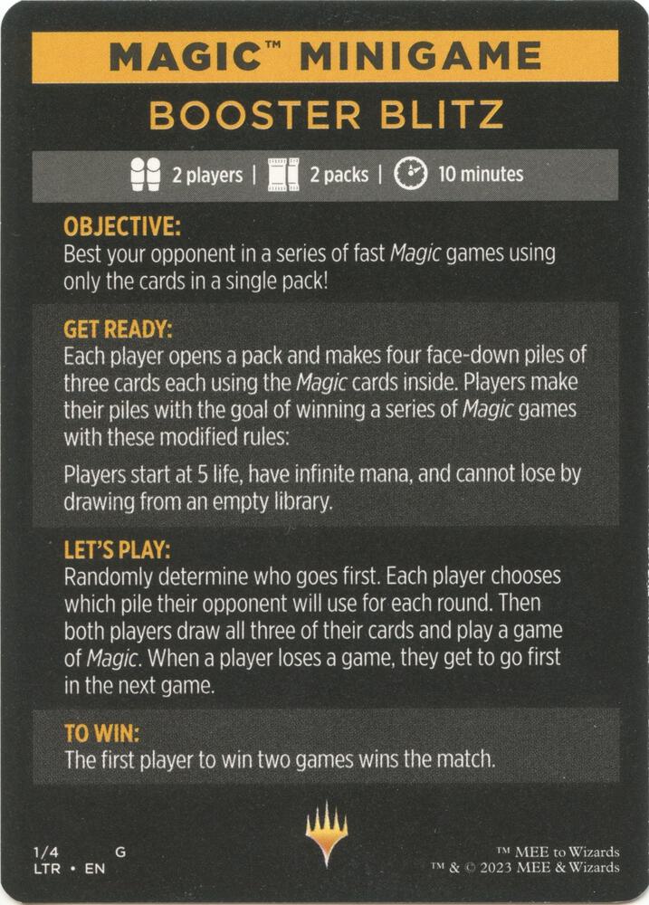 Magic Minigame: Booster Blitz (1) (LTR)
