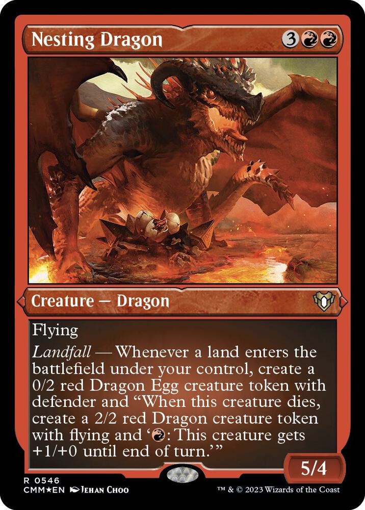 Nesting Dragon (Foil Etched) (546) (CMM)
