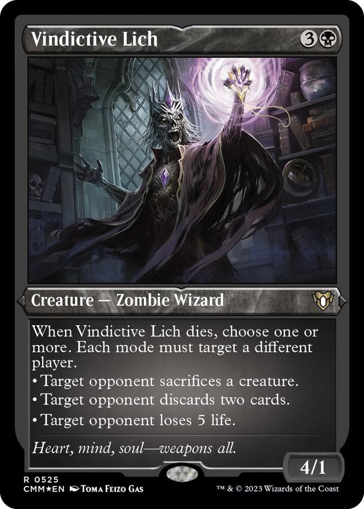 Vindictive Lich (Foil Etched) (525) (CMM)