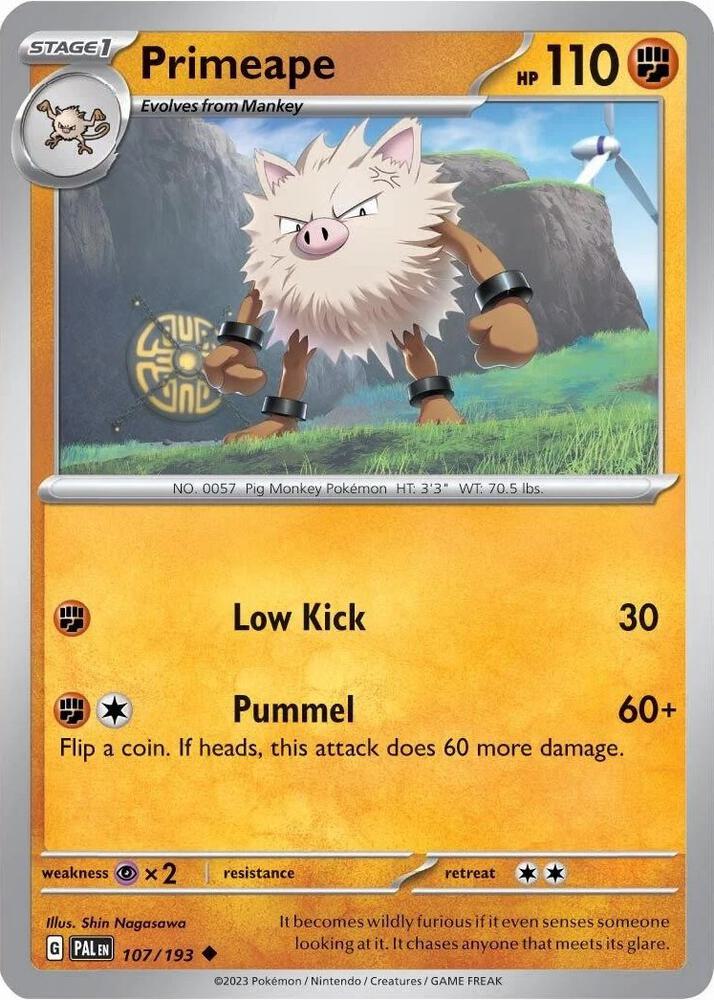 Primeape - 107/193 (Cosmos Holo) (107/193) (MCAP)