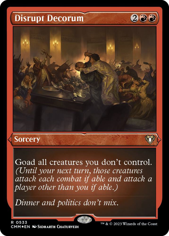 Disrupt Decorum (Foil Etched) (533) (CMM)
