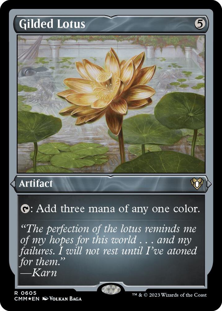 Gilded Lotus (Foil Etched) (605) (CMM)