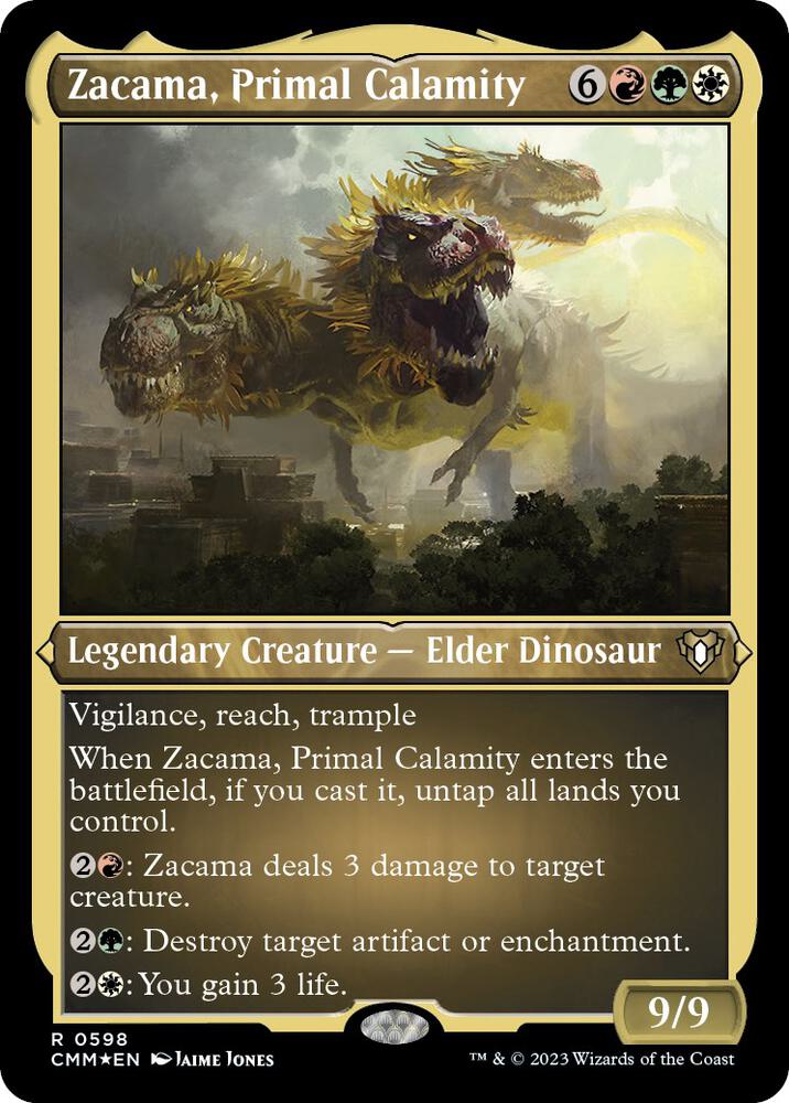 Zacama, Primal Calamity (Foil Etched) (598) (CMM)