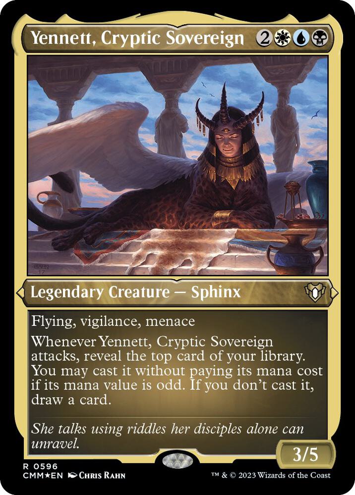 Yennett, Cryptic Sovereign (Foil Etched) (596) (CMM)