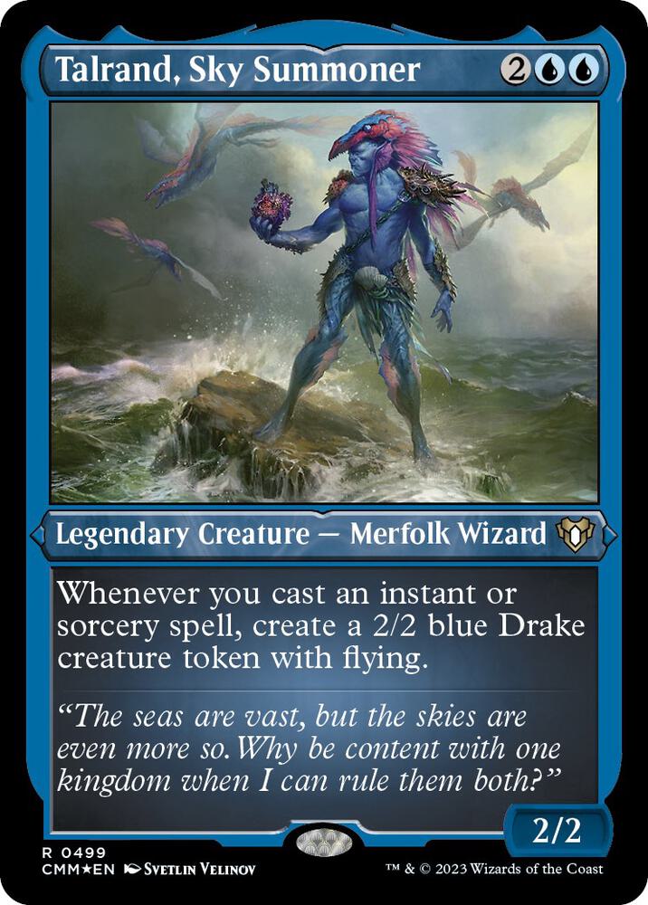 Talrand, Sky Summoner (Foil Etched) (499) (CMM)