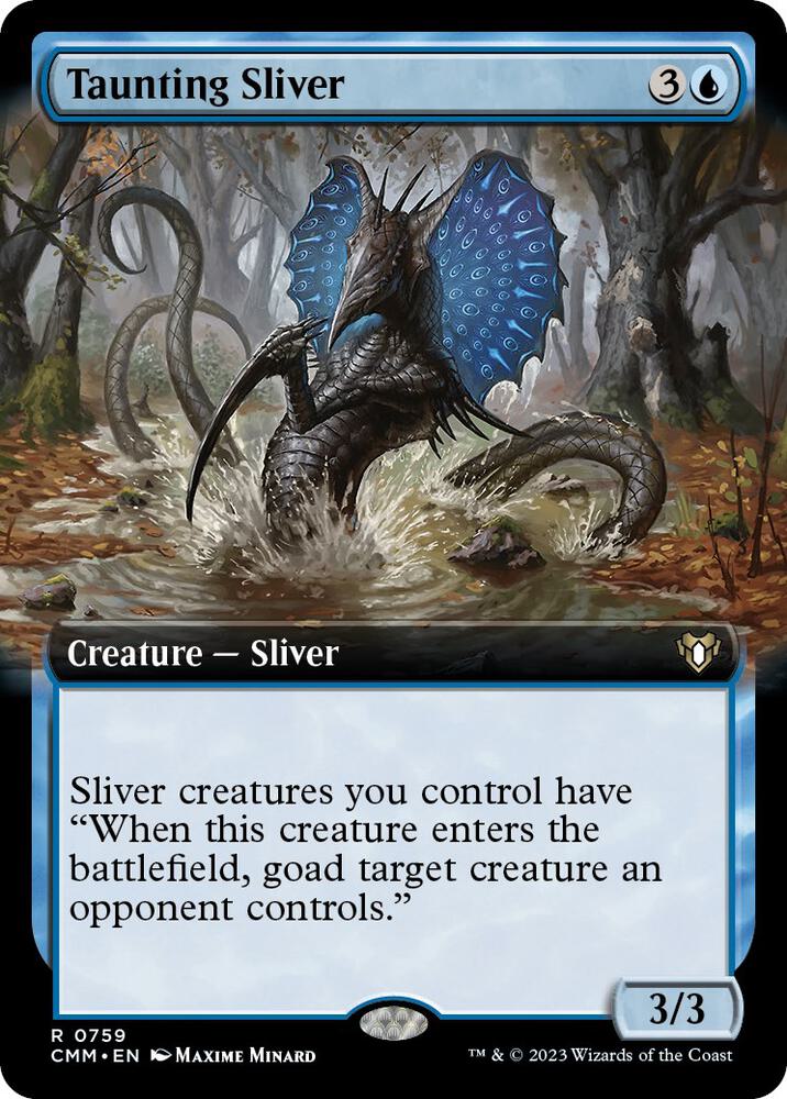 Taunting Sliver (Extended Art) (759) (CMM)