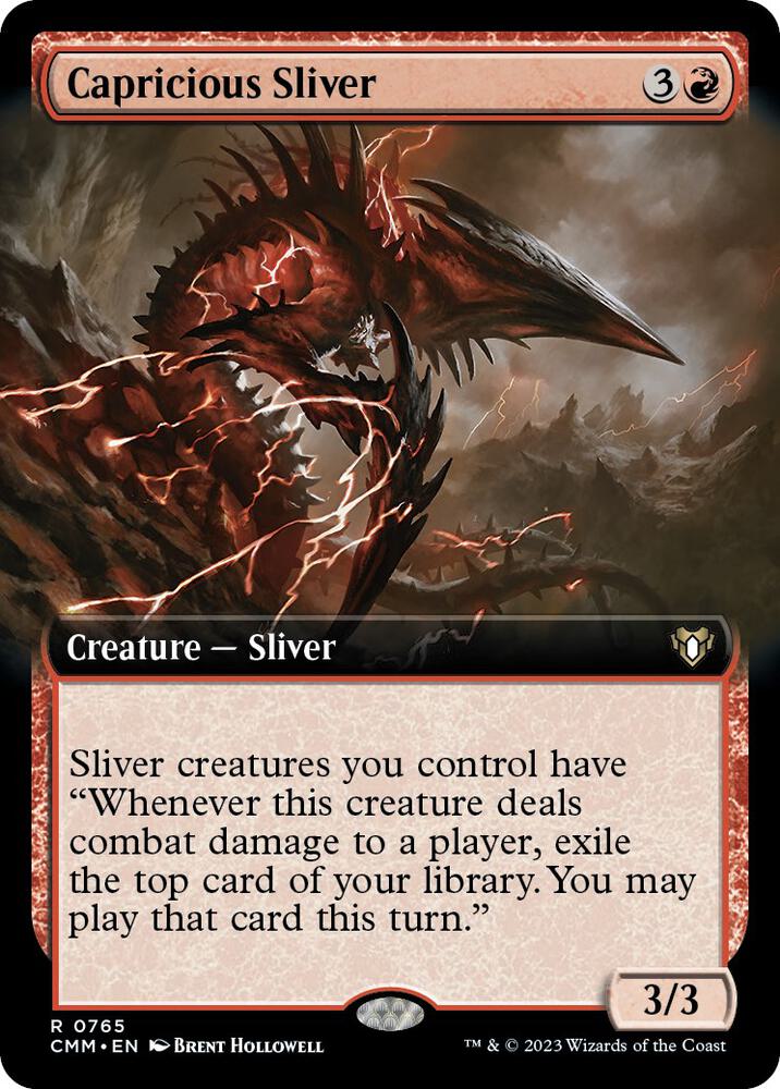 Capricious Sliver (Extended Art) (765) (CMM)